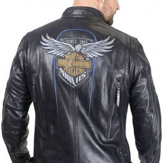 Men’s Harley Davidson 115 Anniversary Limited Edition Leather Jacket