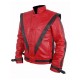 Michael Jackson Thriller Red Costume Leather Jacket