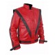 Michael Jackson Thriller Red Costume Leather Jacket