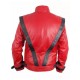 Michael Jackson Thriller Red Costume Leather Jacket