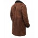 Mickey O'Neil Brad Pitt Snatch Brown Suede Shearling Coat               