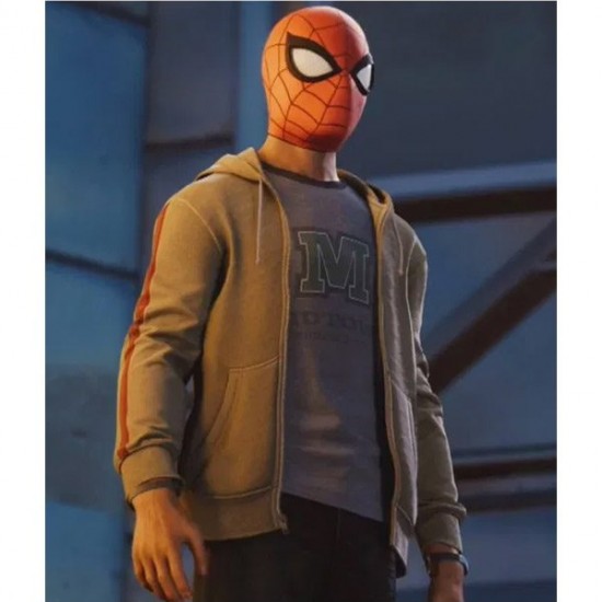 Miles Morales Spider Man Yellow Jacket Hoodie