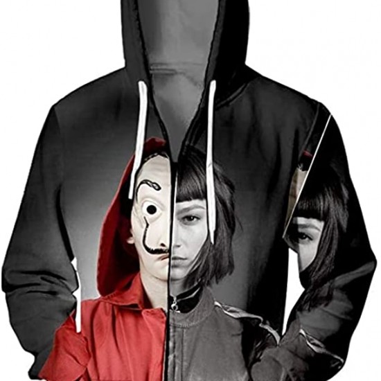 Money Heist La Casa De Papel Tokyo Professor Hooded Sweatshirt Jacket