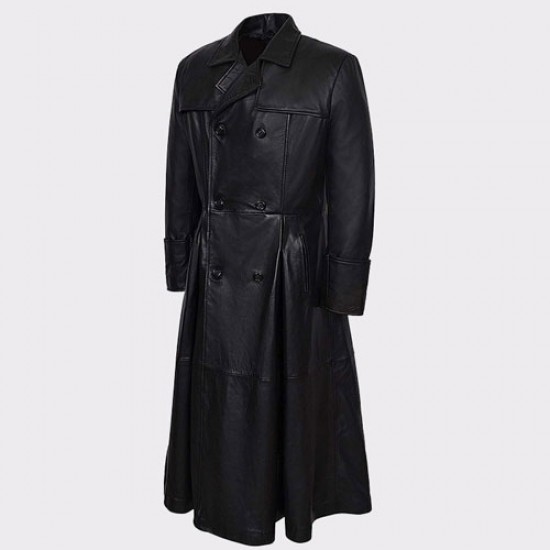 Morpheus The Matrix Laurence Fishburne Alligator Coat