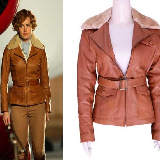 Movie Night At The Museum 2 Amy Adams Leather Jacket             