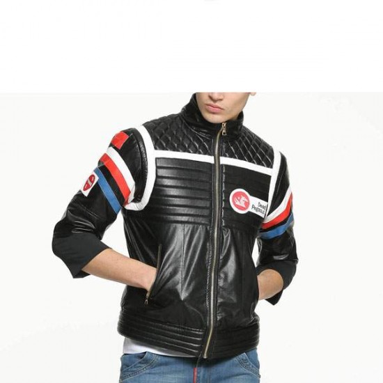 My Chemical Romance Gerard Way MCR Party Poison Black Leather Jacket