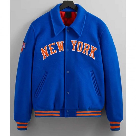 NY Knicks Varsity Blue Wool Jacket