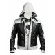 Mens Arkham Knight White With Black Bat Style Vest and Jacket