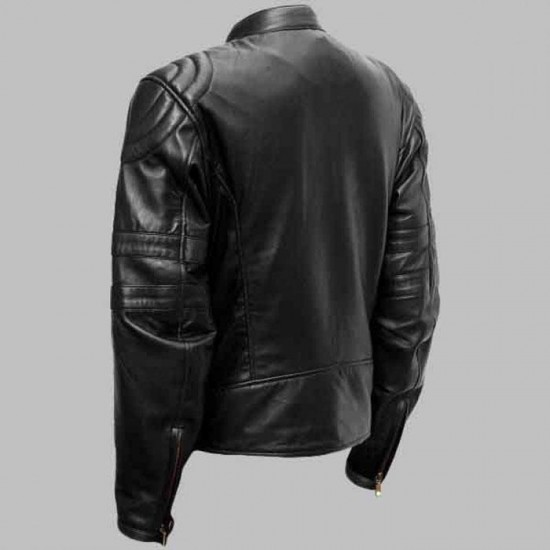 New Men's Black Sheep Leather Jacket