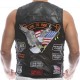 New Men's Harley Davidson Live To Ride Motorcycle Vest USA Biker Diamond Plate New Vest