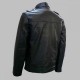 New Men's Soft Biker Black Crop Leather Jacket