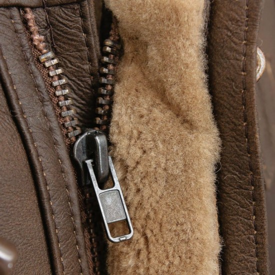 New Mens Sheepskin Duffle Coat Fur Hood Natural Shearling Fur Long Hooded Coat