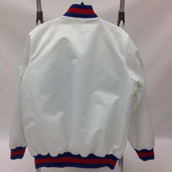 New York Giants White Bomber Jacket