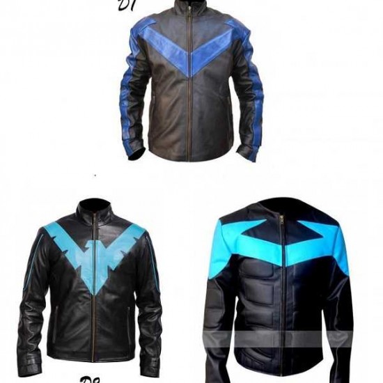 Nightwing Leather Jacket Costume In Different Designs