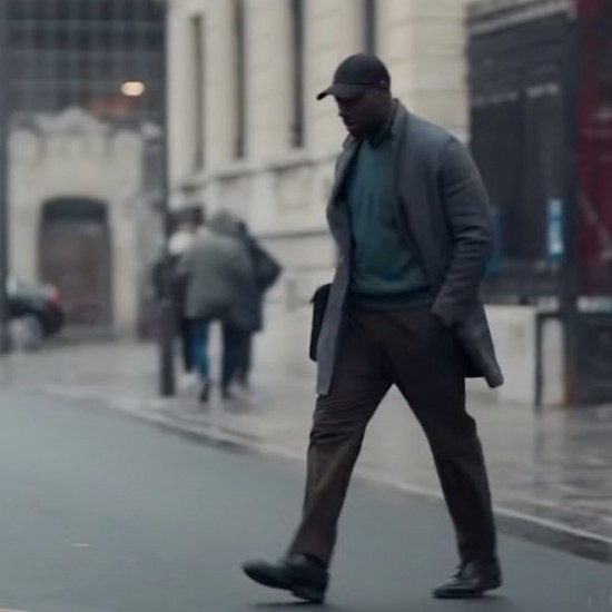 Omar Sy Arsene Lupin Grey Coat