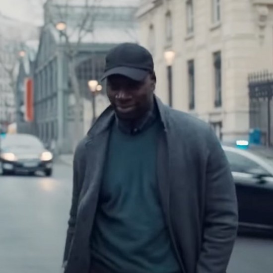 Omar Sy Arsene Lupin Grey Coat