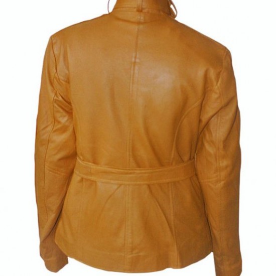 Once Upon A Time Brown Emma Swan Leather Jacket       