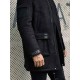 Outwear Winter Fur Coat Black Sheepskin Leather Overcoat