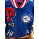 PHILADELPHIA 76 ERS NBA Mash Up Mens Long Sleeve Varsity JACKET