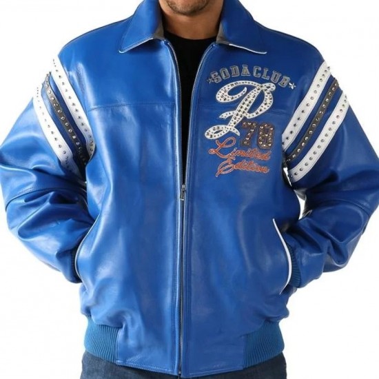 Pelle Pelle All Star Blue Leather Jacket