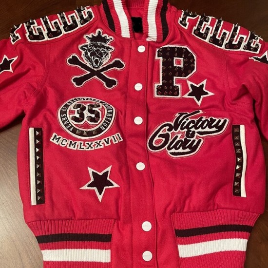 Pelle Pelle Anniversary Edition Varsity Red Jacket