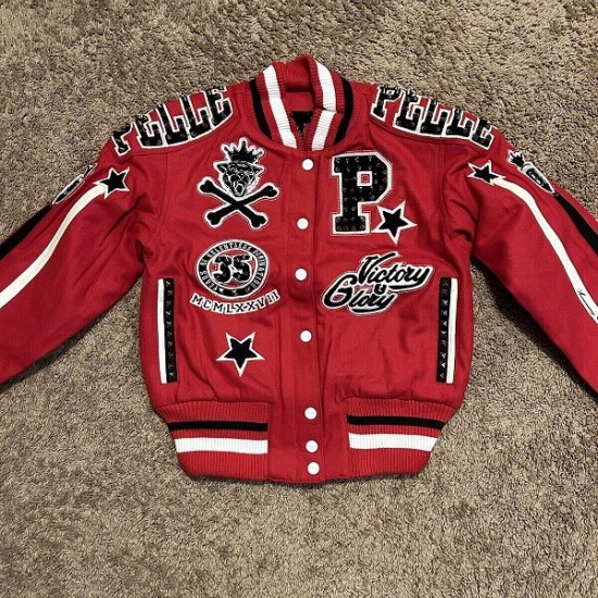 Pelle Pelle Anniversary Edition Varsity Red Jacket