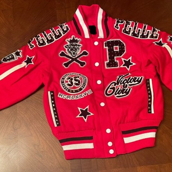 Pelle Pelle Anniversary Edition Varsity Red Jacket