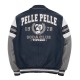 Pelle Pelle Arches Navy and Gray Leather Jacket