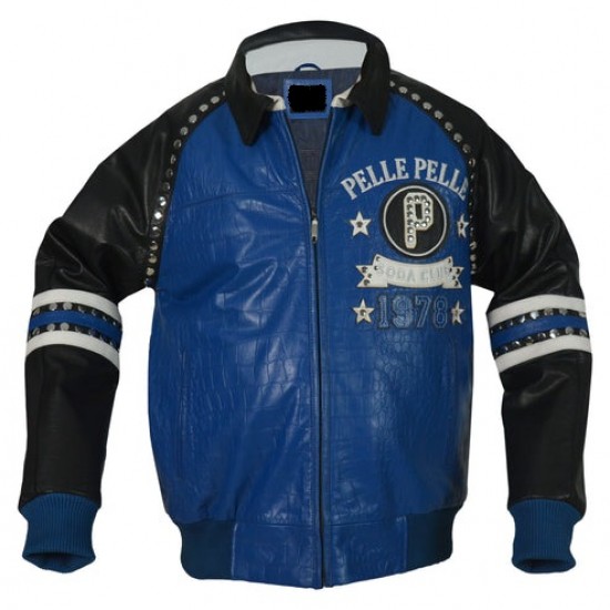 Pelle Pelle Blue Soda Club Leather Jacket