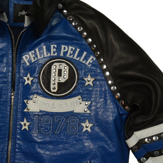 Pelle Pelle Blue Soda Club Leather Jacket