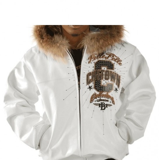 Pelle Pelle Chi Town White Leather Jacket