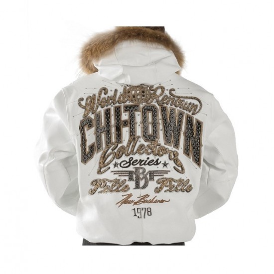 Pelle Pelle Chi Town White Leather Jacket