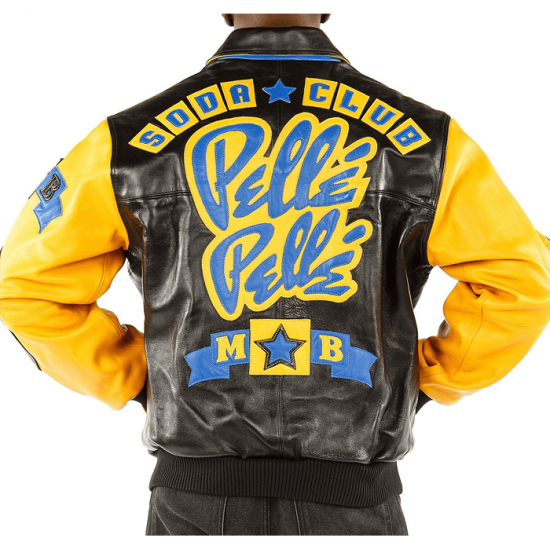 Pelle Pelle Classic Soda Club Yellow Leather Jacket