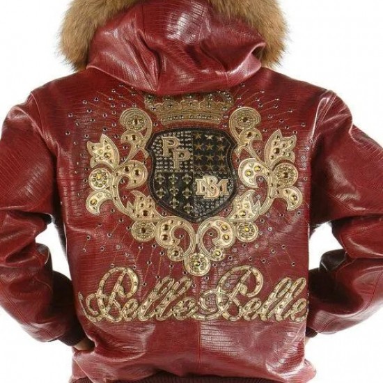 Pelle Pelle Crest Maroon Leather Jacket