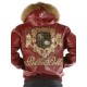 Pelle Pelle Crest Maroon Leather Jacket