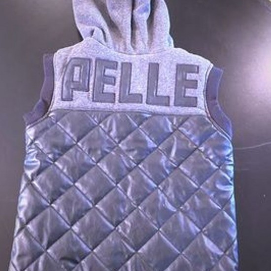 Pelle Pelle Gray Hooded Vest