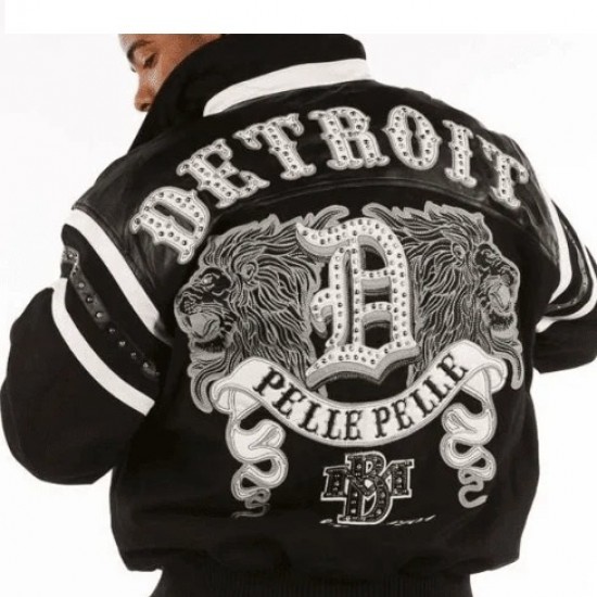 Pelle Pelle Mens Black Detroit City Jacket