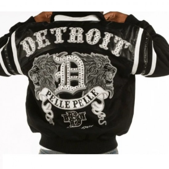 Pelle Pelle Mens Black Detroit City Jacket