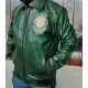 Pelle Pelle Mens Eye On The Prize Green Leather Jacket