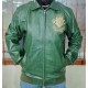 Pelle Pelle Mens Eye On The Prize Green Leather Jacket