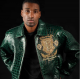 Pelle Pelle Mens Eye On The Prize Green Leather Jacket