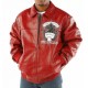 Pelle Pelle Mens Grandmaster Red Plush Jacket