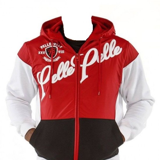 Pelle Pelle Mens Vintage 1978 Red and White Jacket