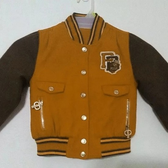 Pelle Pelle Mustard Varsity Jacket