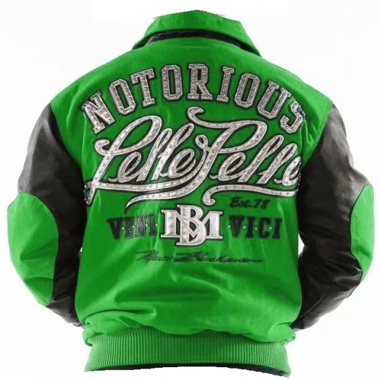 Pelle Pelle Notorious Green Varsity Jacket