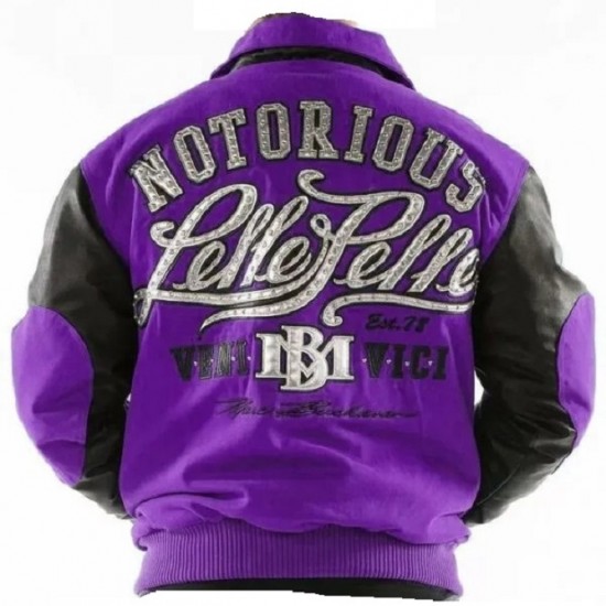 Pelle Pelle Notorious Purple Varsity Jacket