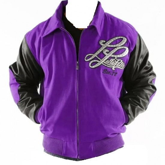 Pelle Pelle Notorious Purple Varsity Jacket