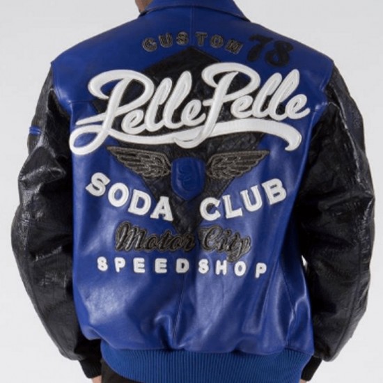 Pelle Pelle P 1978 Blue Leather Jacket