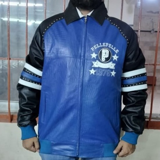 Pelle Pelle P 1978 Blue Leather Jacket