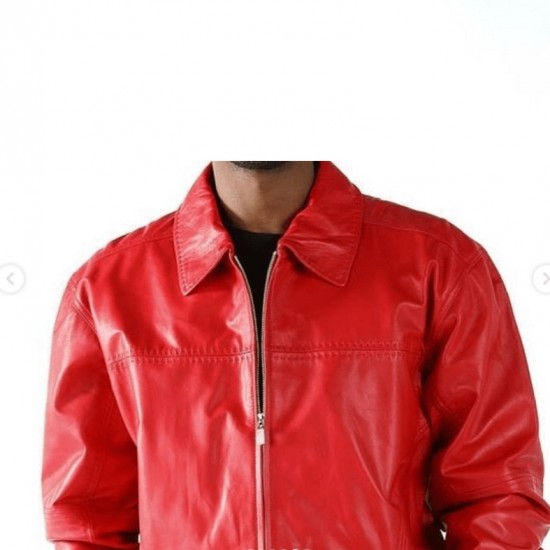 Pelle Pelle Pick Stitch Blouson Red Jacket